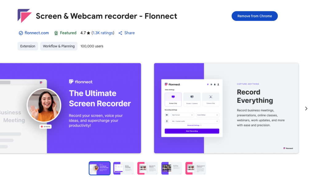Install Flonnect Screen recorder